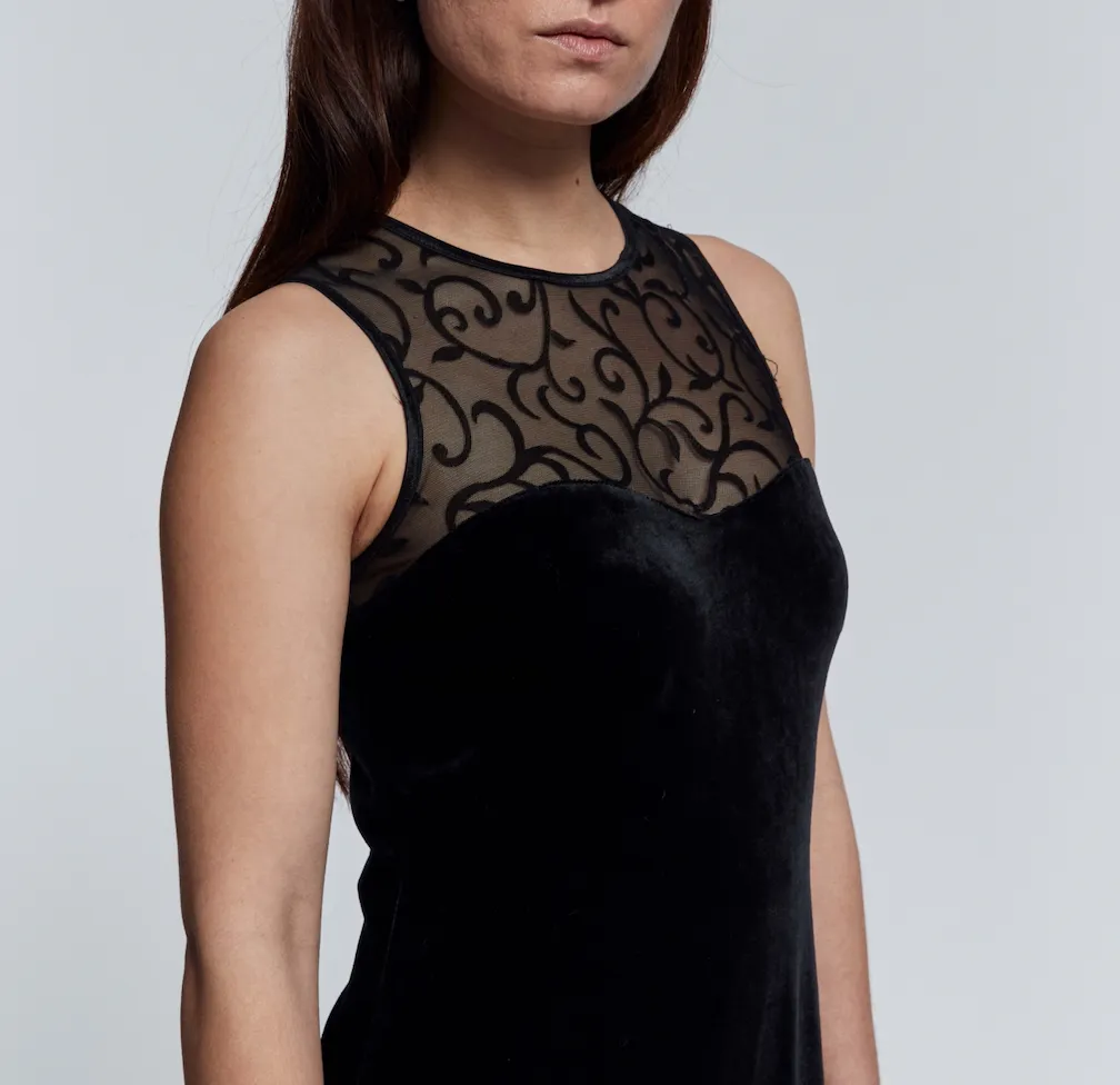 Velvet Swirl Dress