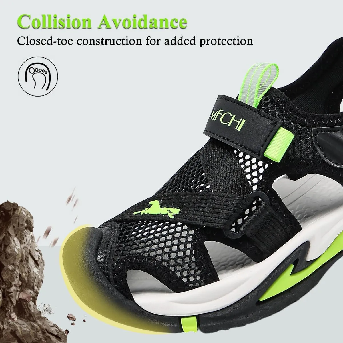 VITUOFLY Kids Sandals Boys Outdoor Hiking Sports Sandal Girls Pool Beach Shoes Summer Water Shoe Sneakers