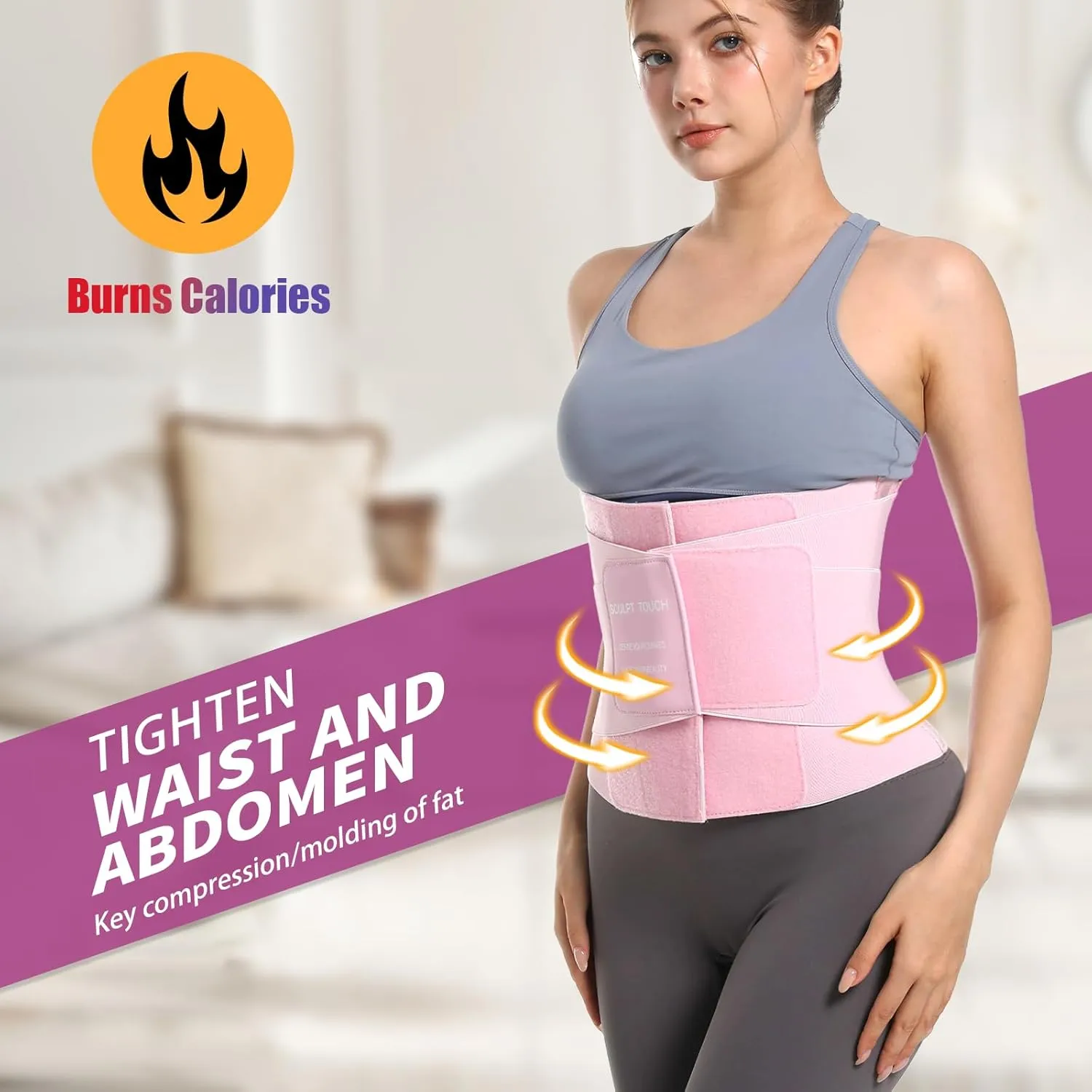 Waist Trainer for Women, Tummy Trimmer Sweat Band