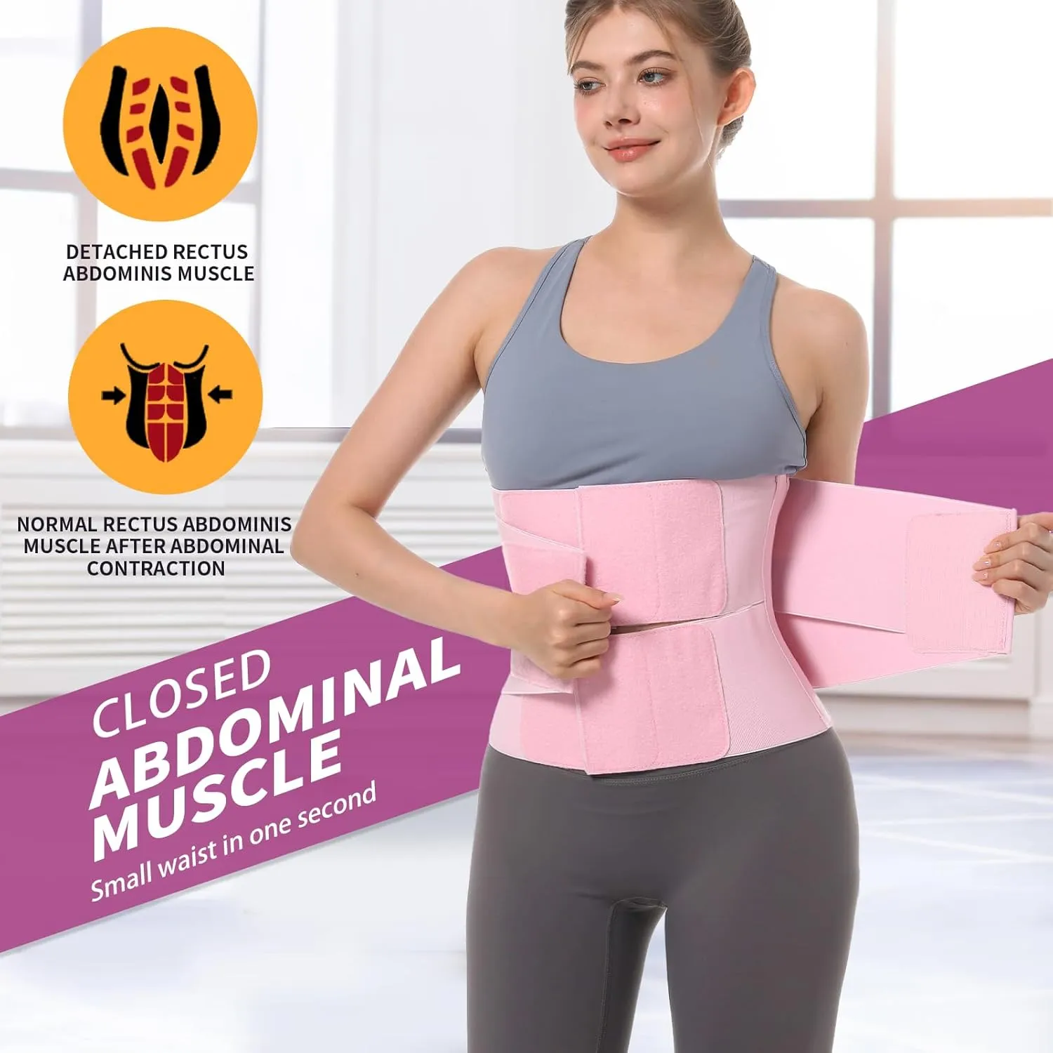 Waist Trainer for Women, Tummy Trimmer Sweat Band