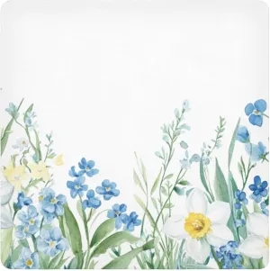 Watercolor Flower Beds Self-Adhesive Magic Cloth Makeup Bag, Portable Protective Cosmetic Pouch, Camera Lens Wrap, Scratch-Resistant Travel Organizer