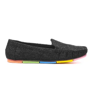 Women Black Moccasin WN4241