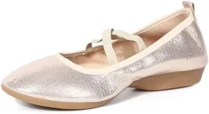 Women Low Heel Fashion Dance Shoes for Walking Yoga Ballet Exercise