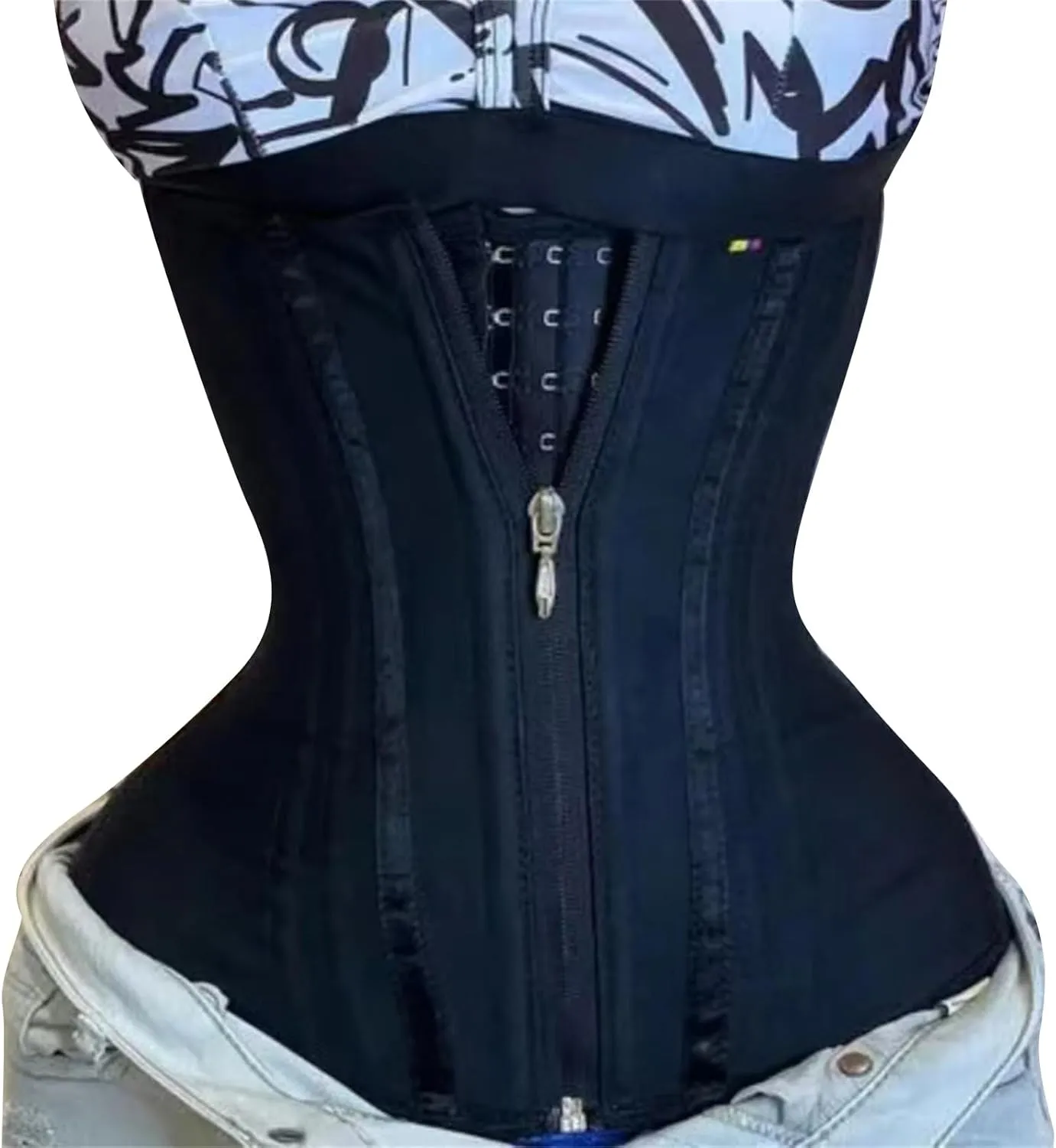 Women Waist Trainer Underbust Corsets Fitness Belt Body Shaper Waist Belt Cinchers Wrap Workout Shapewear Invisible Shapewear Firm Control Bodysuit Shapewear, Black