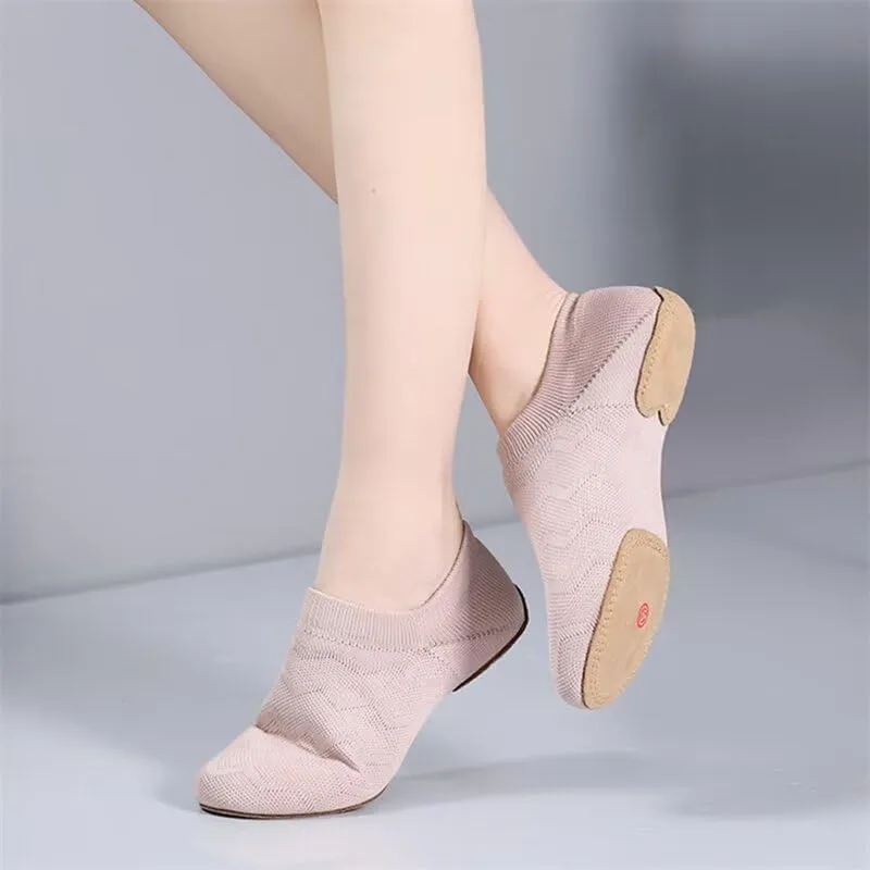 Women's Breathable Mesh Soft Dance Shoes for Yoga Ballet Exercise