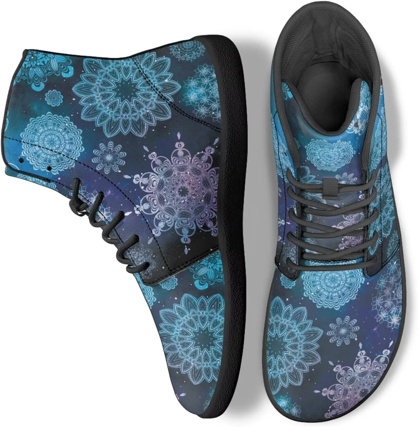 Women's Butterfly High Tops Walking Shoes PU Leather Running Sneakers Business Trainer Sneaker