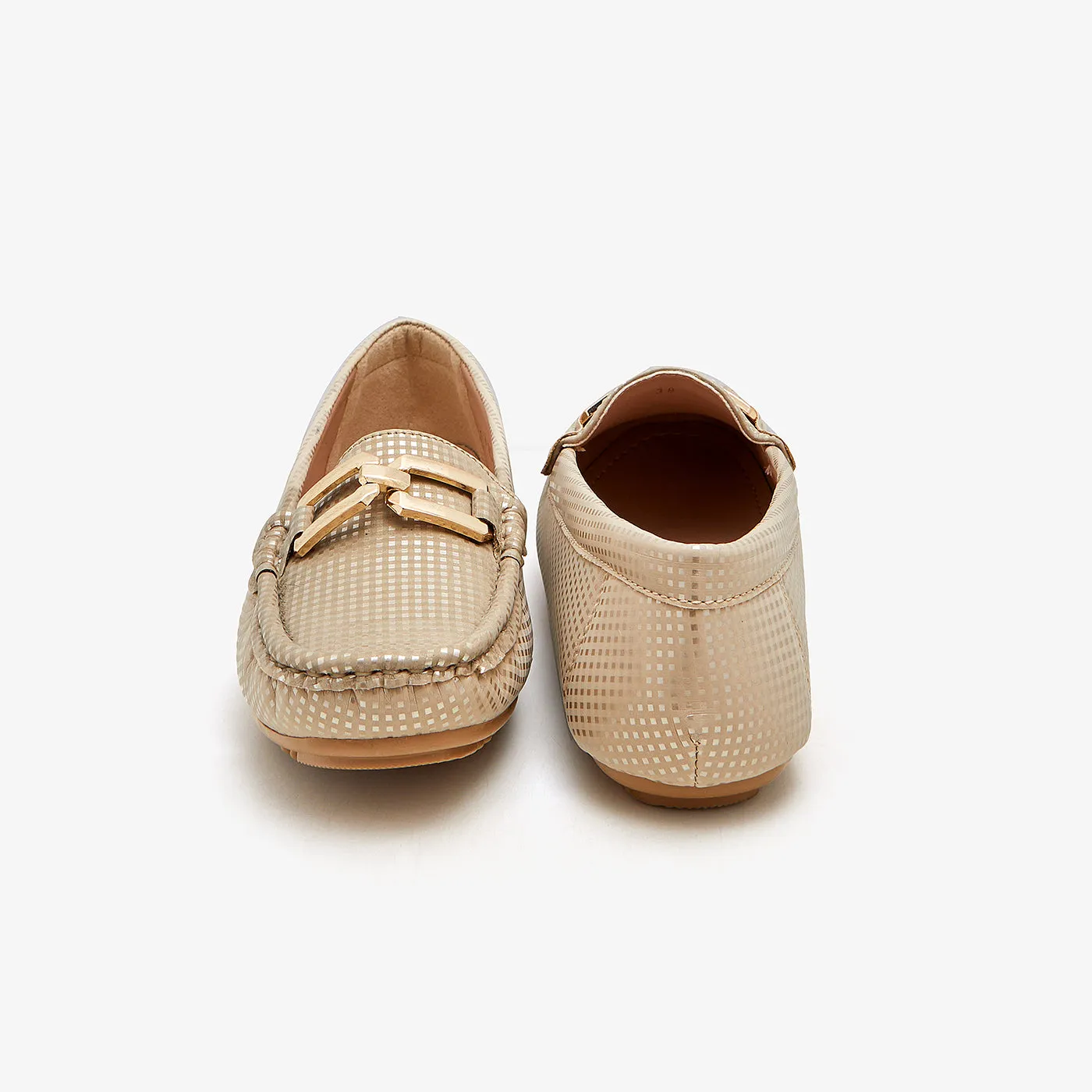 Women's Chain Trim Slip-Ons