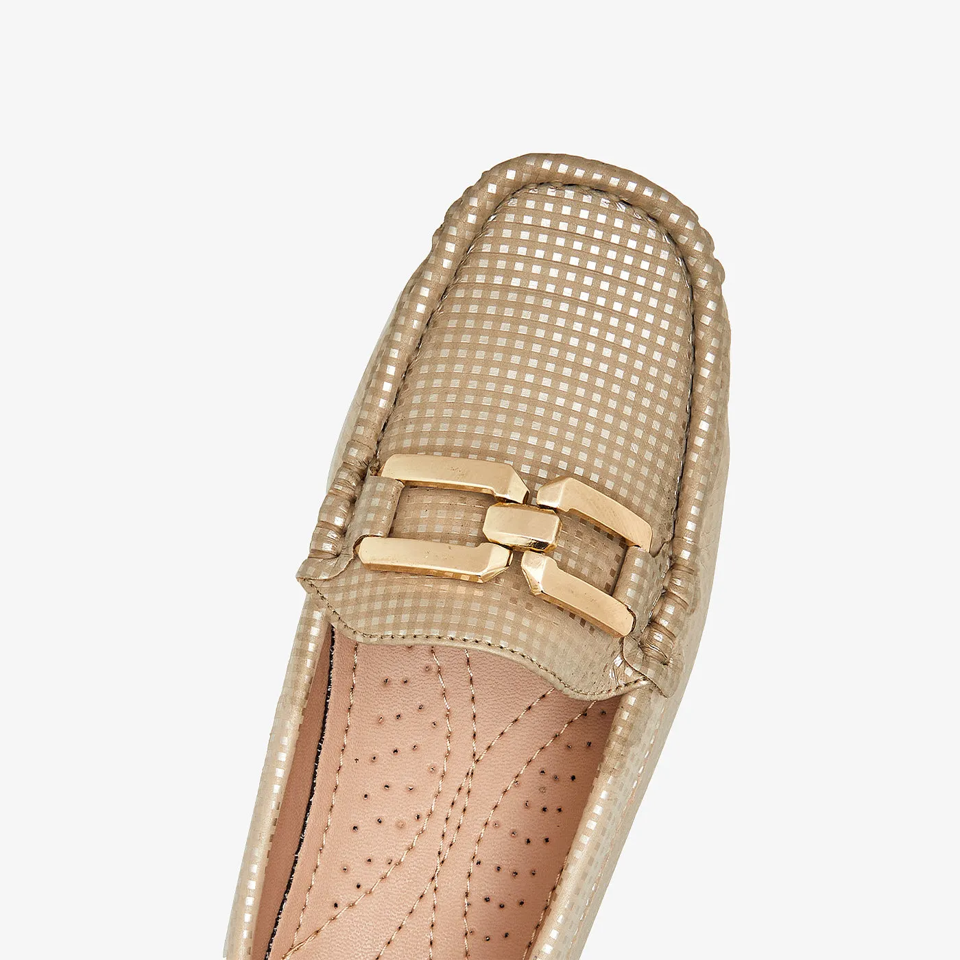 Women's Chain Trim Slip-Ons
