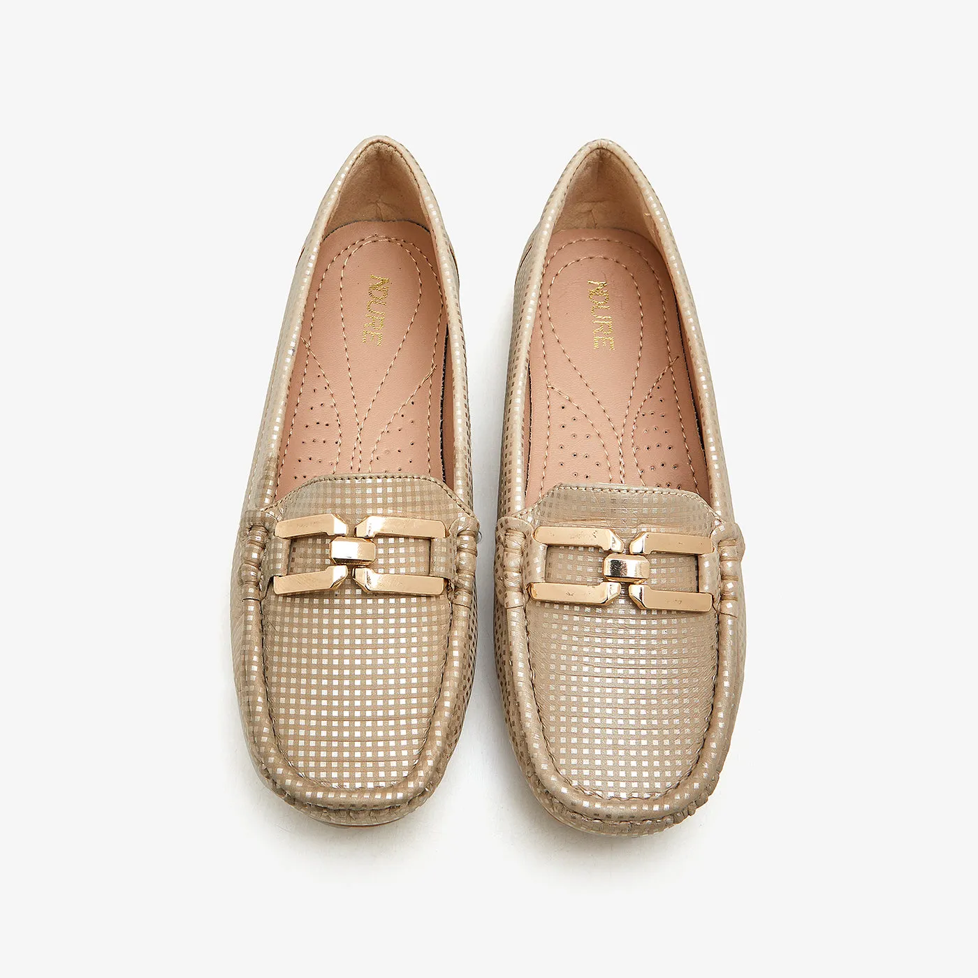 Women's Chain Trim Slip-Ons