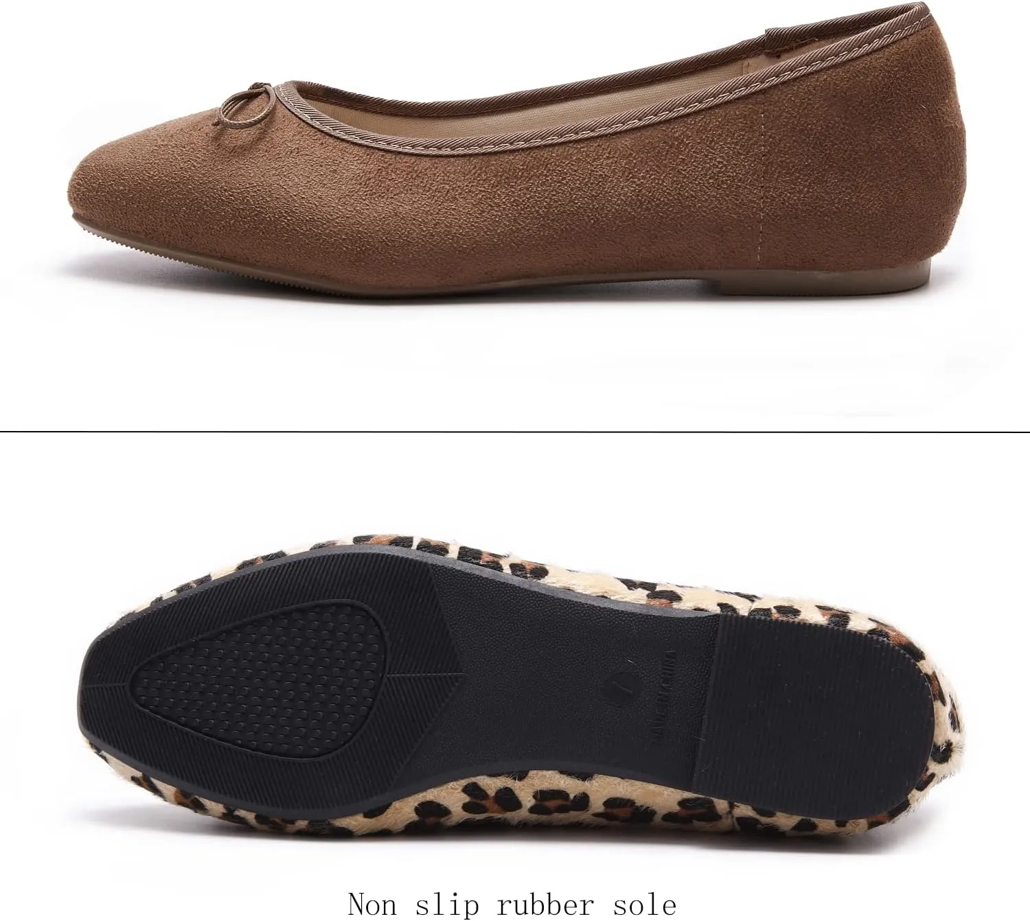 Women's Round Toe Ballet Flats Comfortable Bow Dressy Flats Shoes for Women