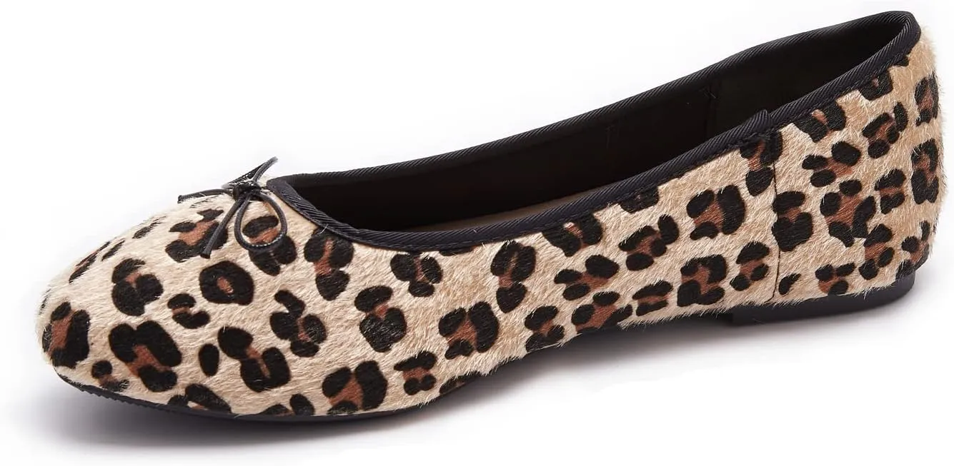 Women's Round Toe Ballet Flats Comfortable Bow Dressy Flats Shoes for Women