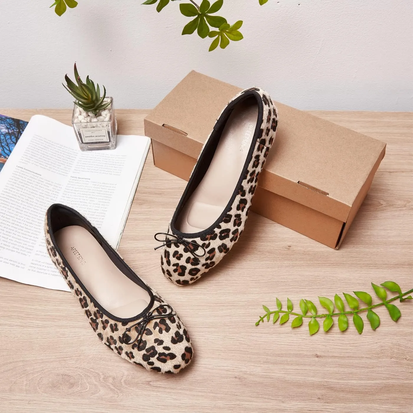 Women's Round Toe Ballet Flats Comfortable Bow Dressy Flats Shoes for Women